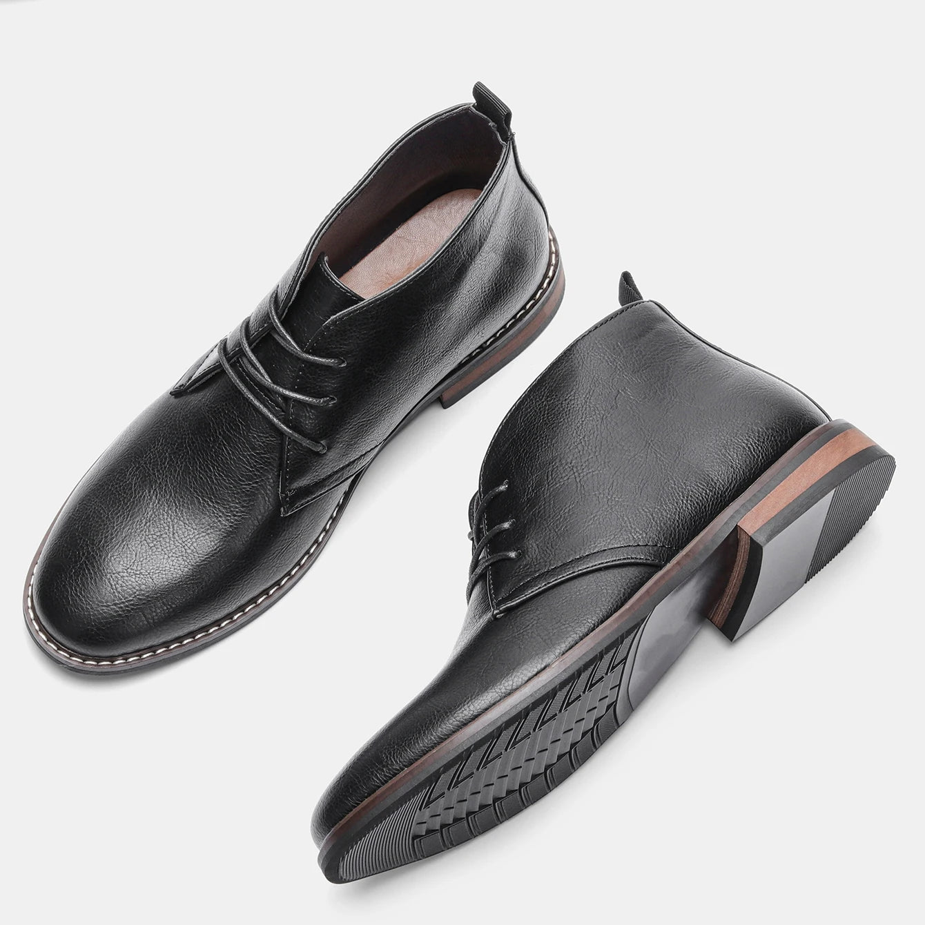 Hecrafted Men's Boots Casual Retro Outdoor Walking Shoes