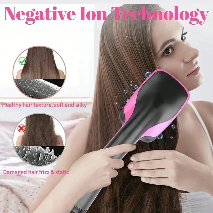 Hair Dryer Brush 3-In-1 One Step Styler For Smooth Hair