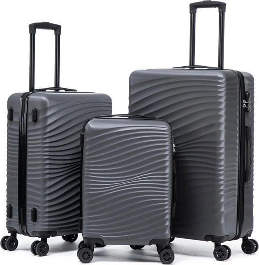 ABS Hardshell Luggage Set With Spinner Wheels And TSA Lock