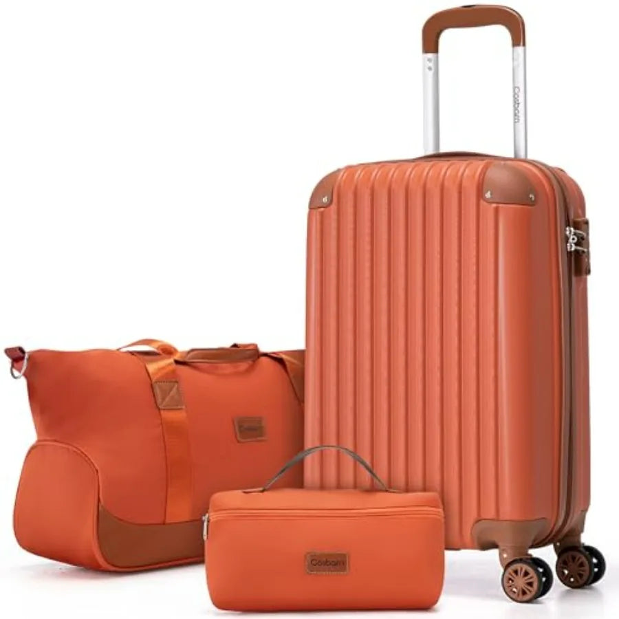 Carry On Luggage Set 3-Piece With Wheels And TSA Lock