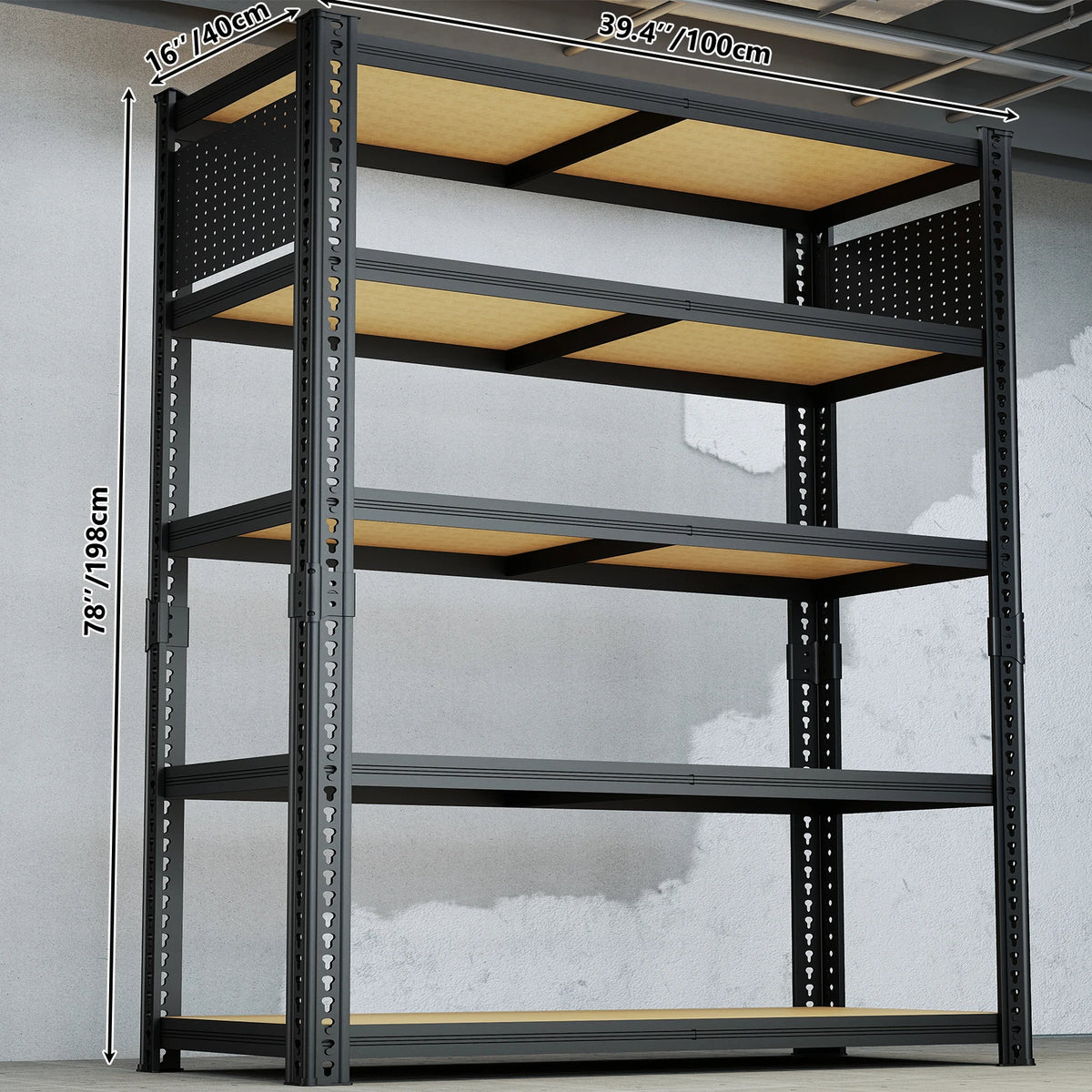 Sarenzoong Heavy Duty Adjustable Metal Storage Shelving Rack