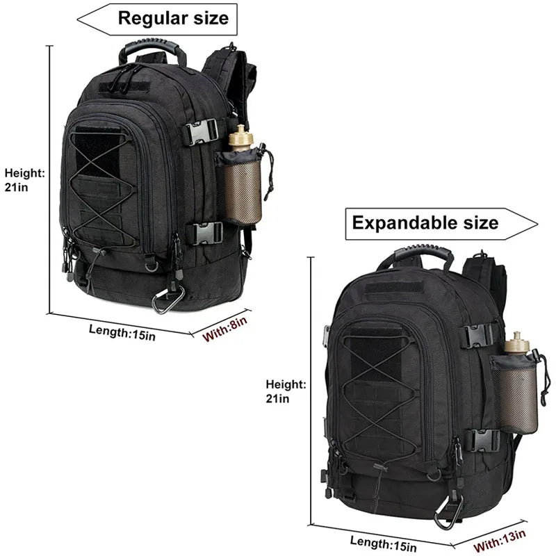 LQARMY Military Tactical Backpack Molle Rucksack Outdoor Travel Hiking