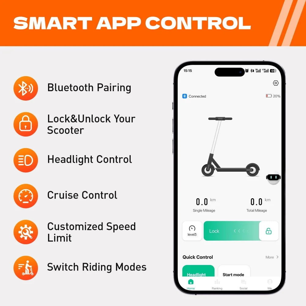 HeroPick C8 Adult Electric Scooter 350W 19MPH Foldable