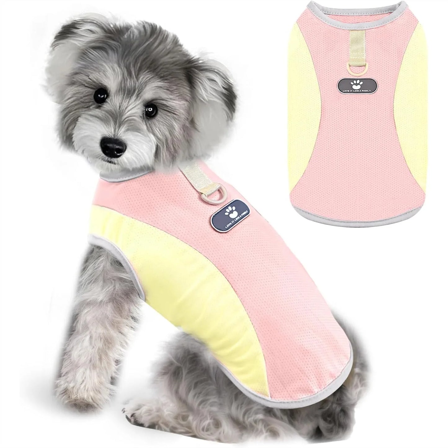 Dog Cooling Vest With SPF 30 Sun Protection D Ring