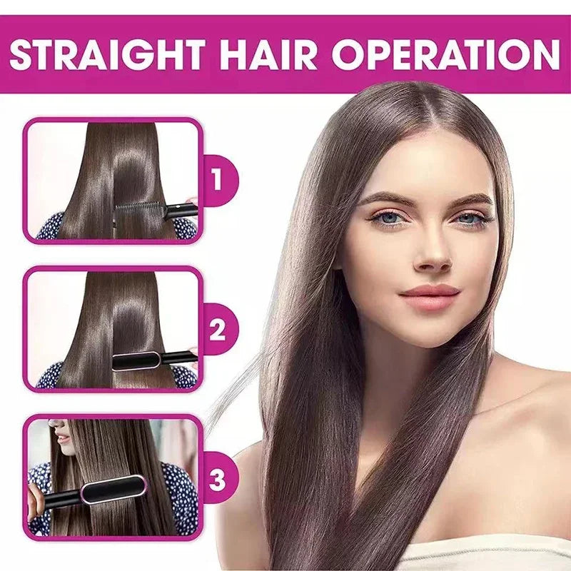 Thermostatic Hair Straightener Comb With 5 Temperature Settings