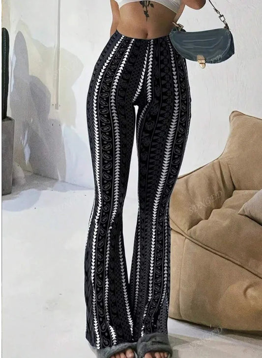 Slim Knit Polyester Pants for Women for Everyday Commuting