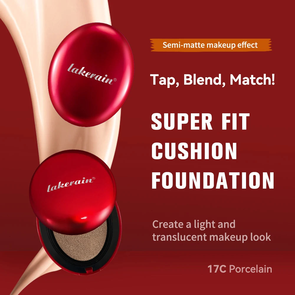 Ibcccndc Korean Air Cushion Foundation Natural Moisturizing Coverage 72H Wear