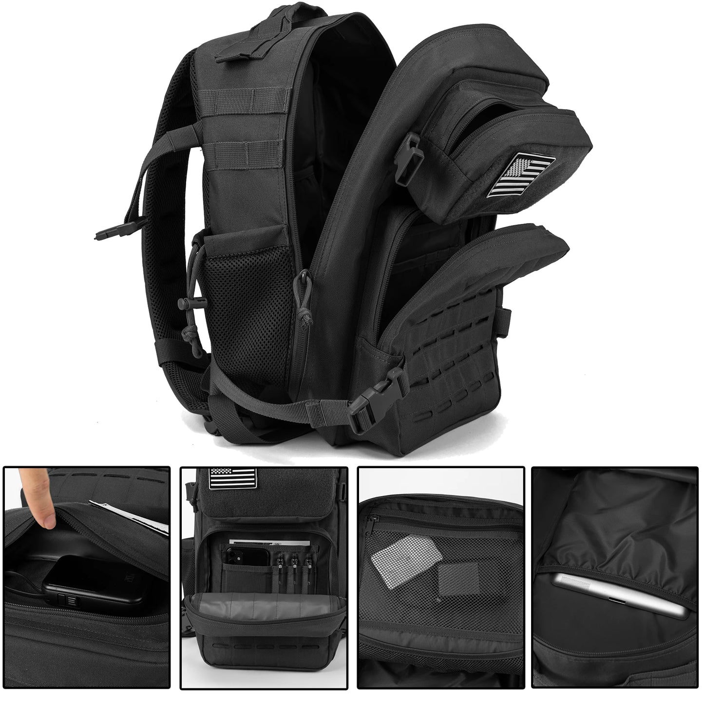 ReFire Gear Tactical MOLLE Backpack Unisex For Hiking And Survival