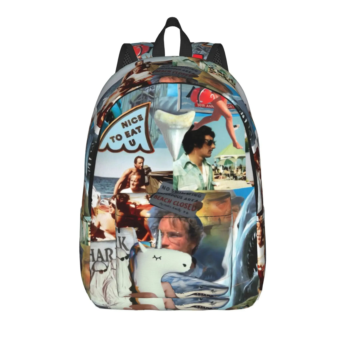 Jaw Shark Classic Film Amity Island Unisex Foldable Backpack