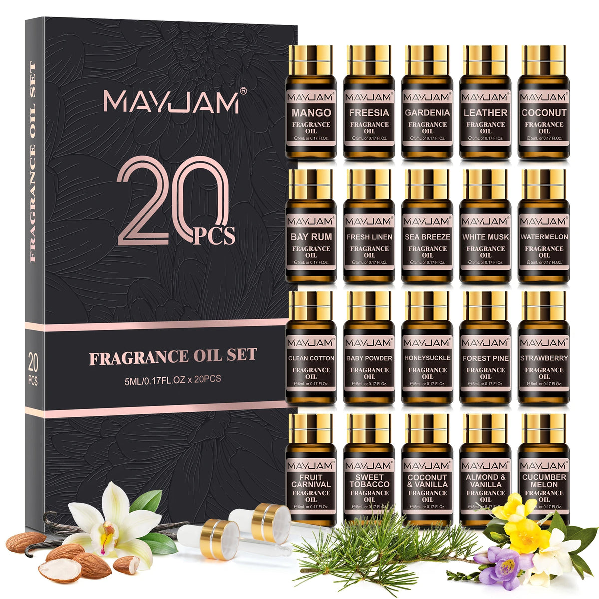 MAYJAM Premium Aromatic Fragrance Oils Set For Room Diffuser