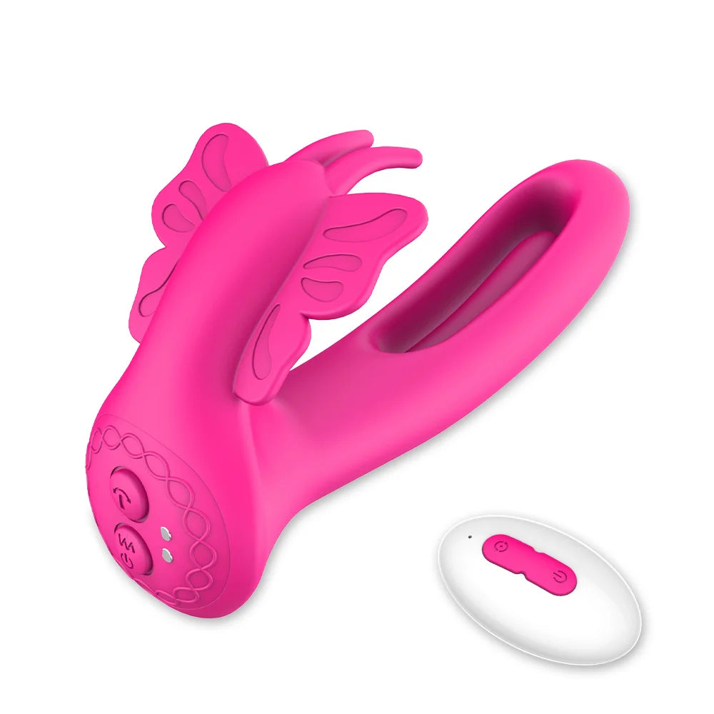 JoinJJToy Butterfly Style Clitoral Stimulator And Vagina Massager