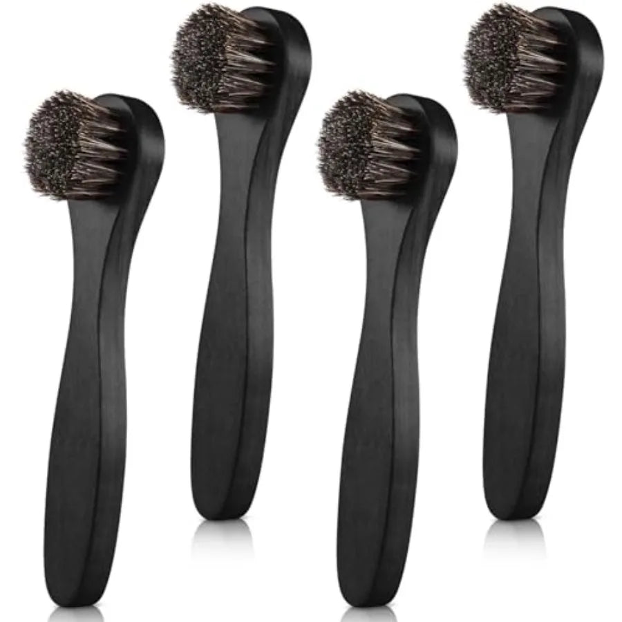 Horsehair Shoe Shine Kit With Brush And Applicators