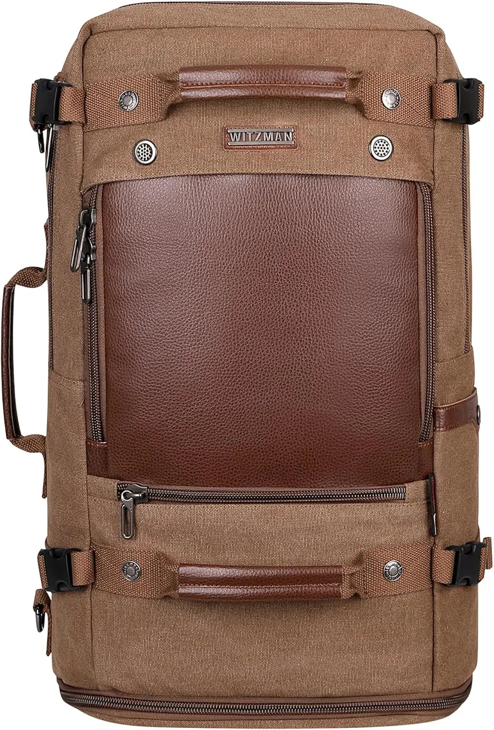 Travel Canvas Backpack Carry On Luggage With Shoe Compartment