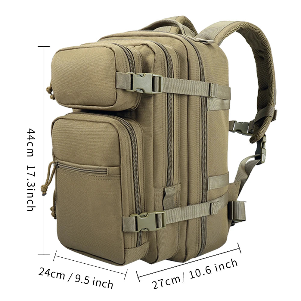YAKEDA Tactical Molle Backpack Waterproof Outdoor Hiking Pack