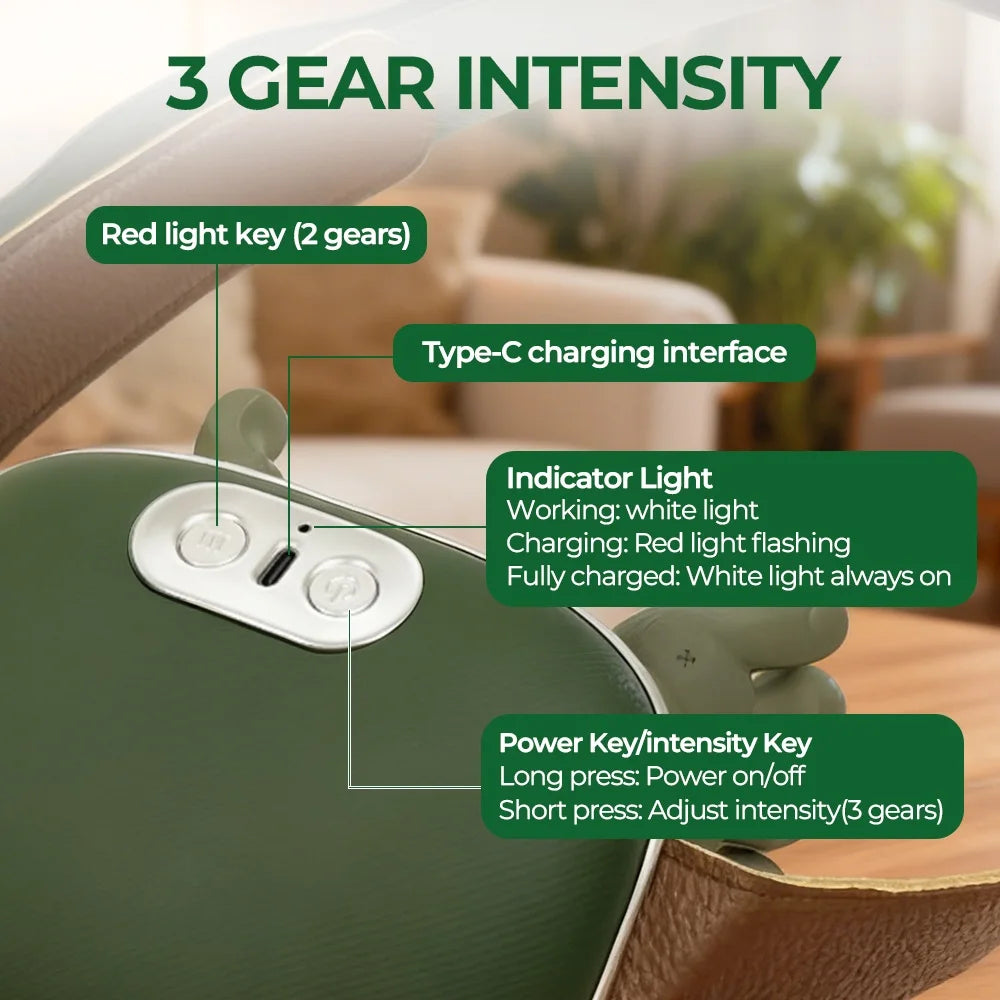 Foreverlily Wireless Bionic Finger Neck Shoulder Massager With Brushless Motor