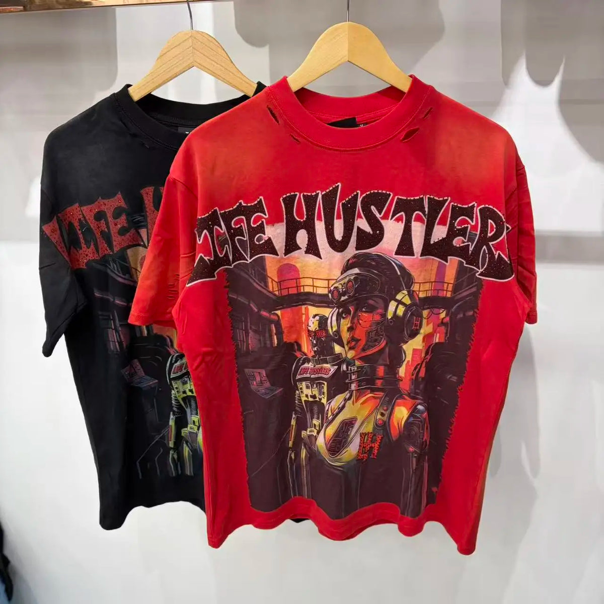 Premium Cotton Retro Loose Tee For Unisex Casual Wear