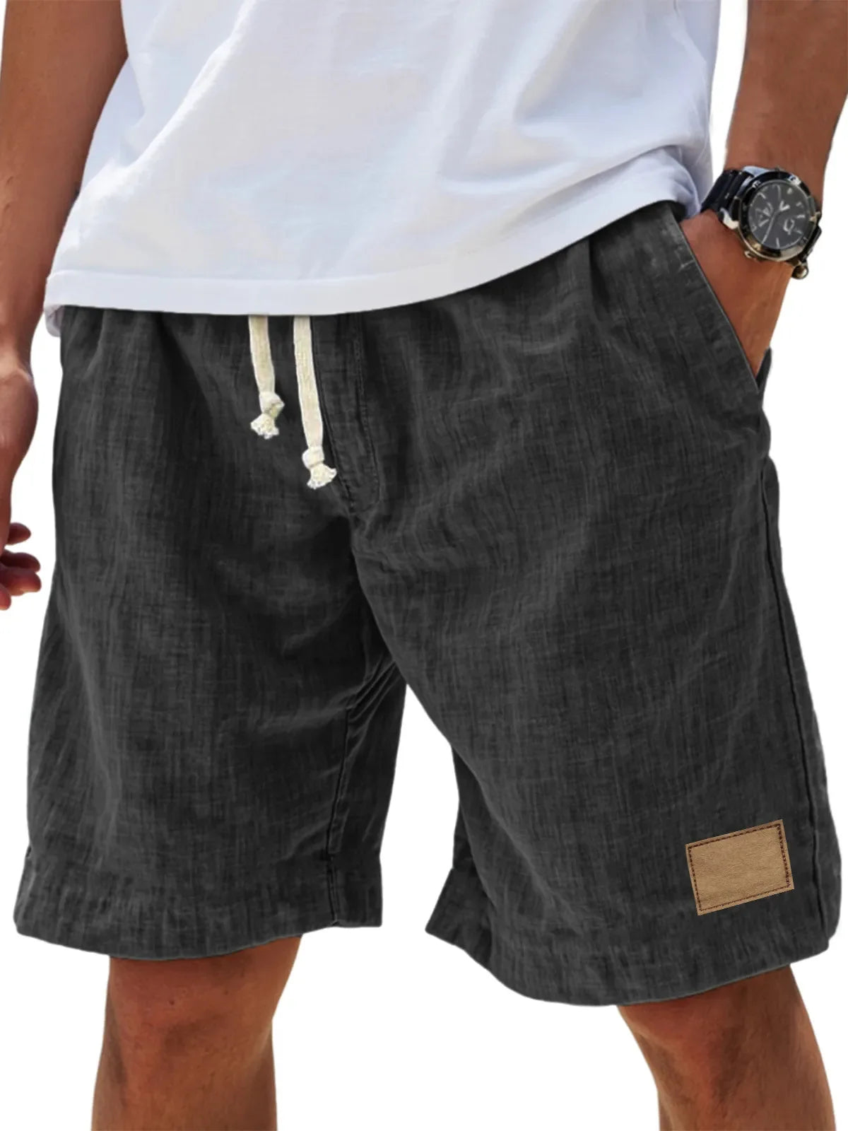 Premium Mens Casual Ice Silk Shorts For Daily Wear