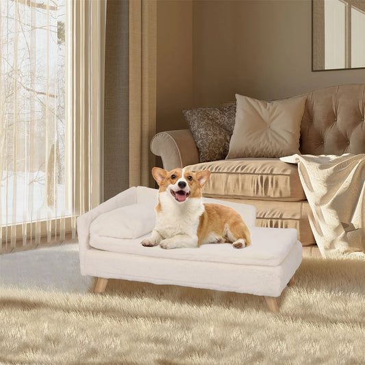BINGOPAW Elevated Pet Sofa Bed With Cozy Waterproof Pad