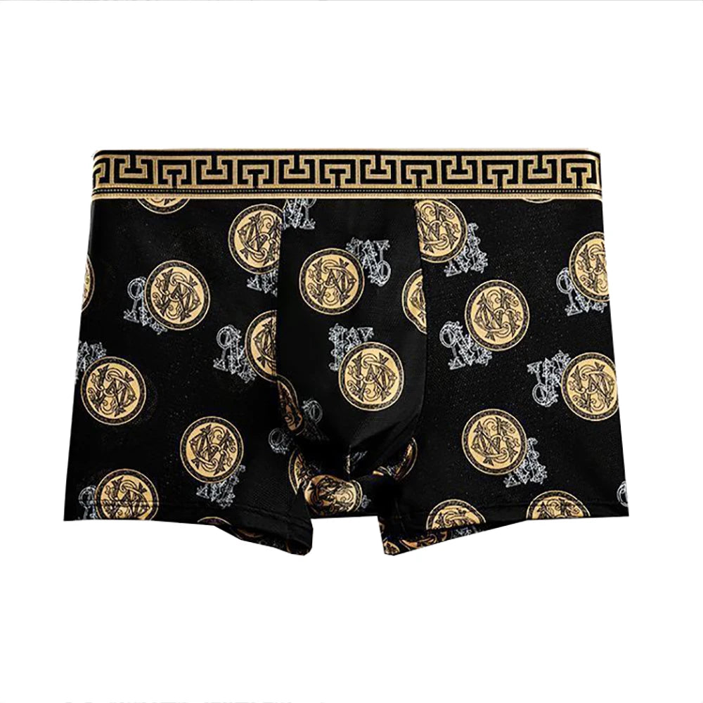 SYi Qarce Men's Boxer Shorts Breathable Print Underwear