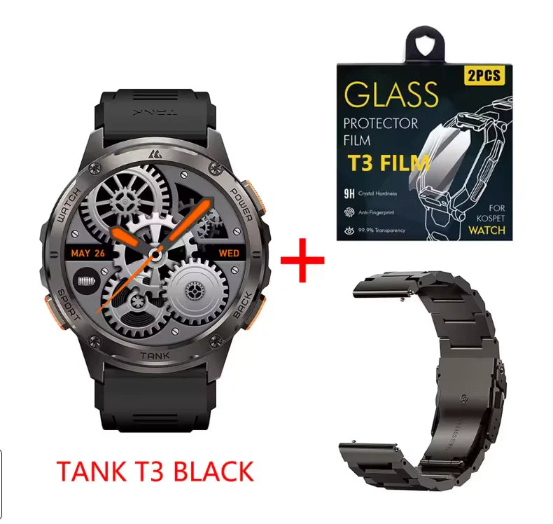 KOSPET TANK T3 Smartwatch Men's With Call And Text