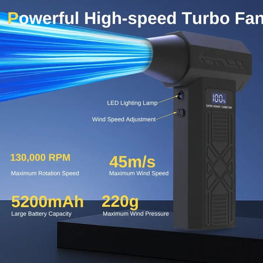 Trnojthk 120000 RPM Brushless Cordless Electric Turbine Air Blower
