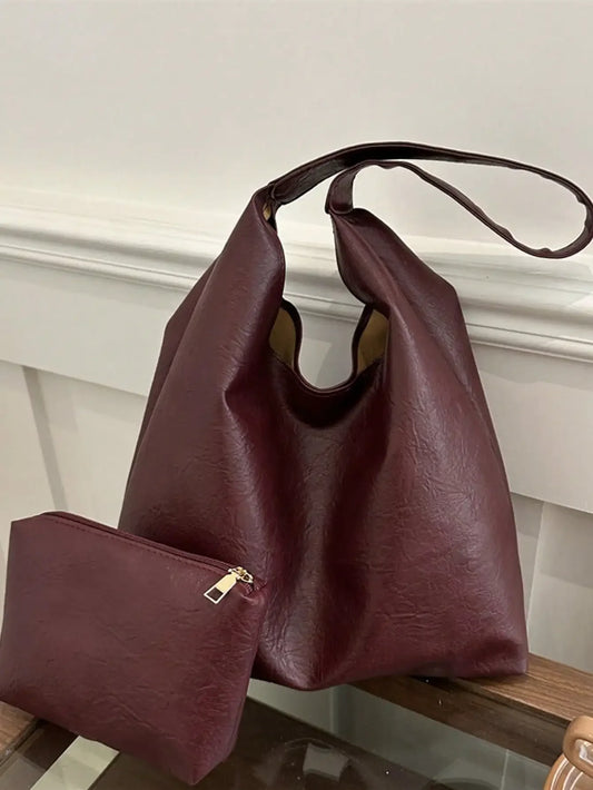 Womens Premium Denim Tote Bag Versatile Crossbody Handbag