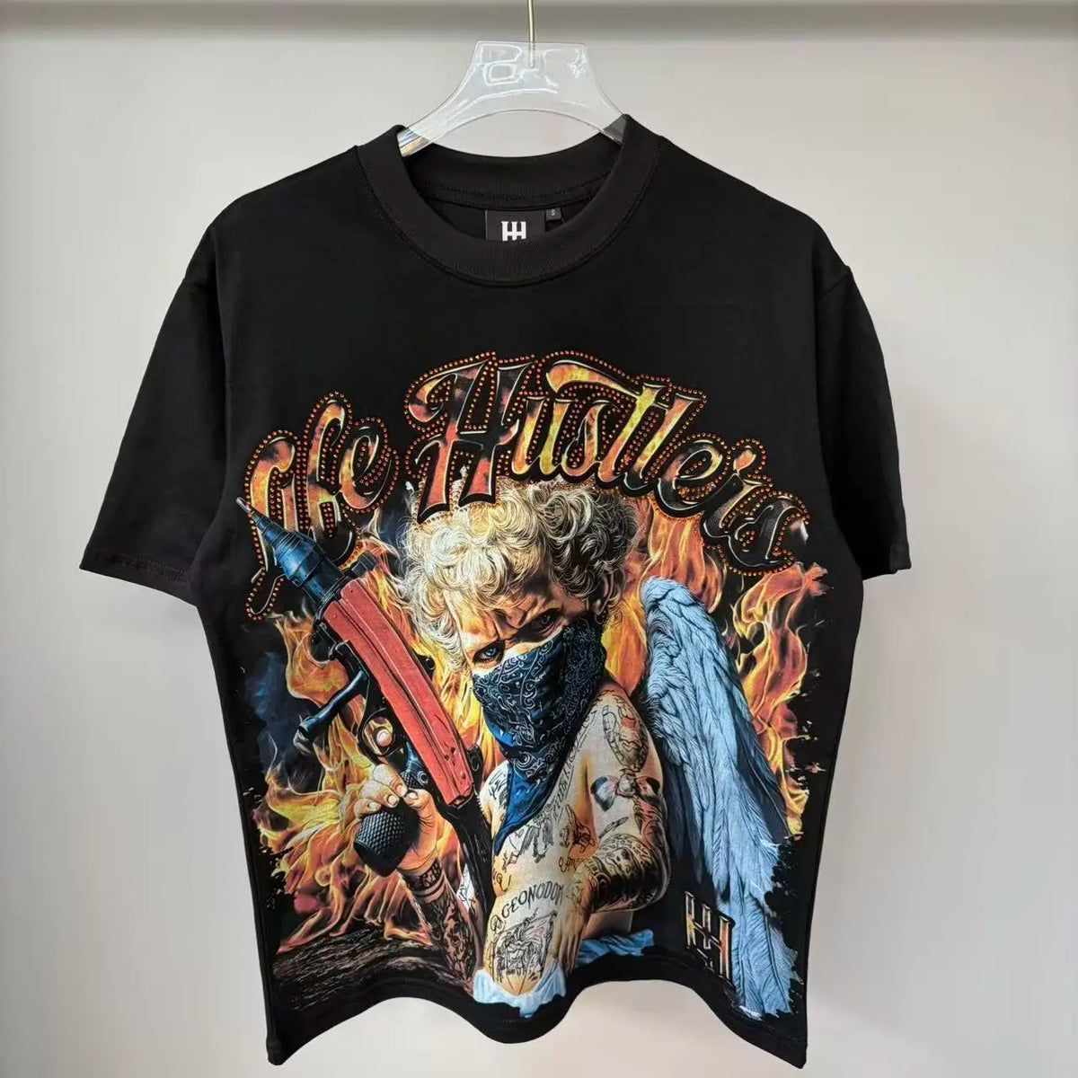 Premium Cotton Retro Loose Tee For Unisex Casual Wear