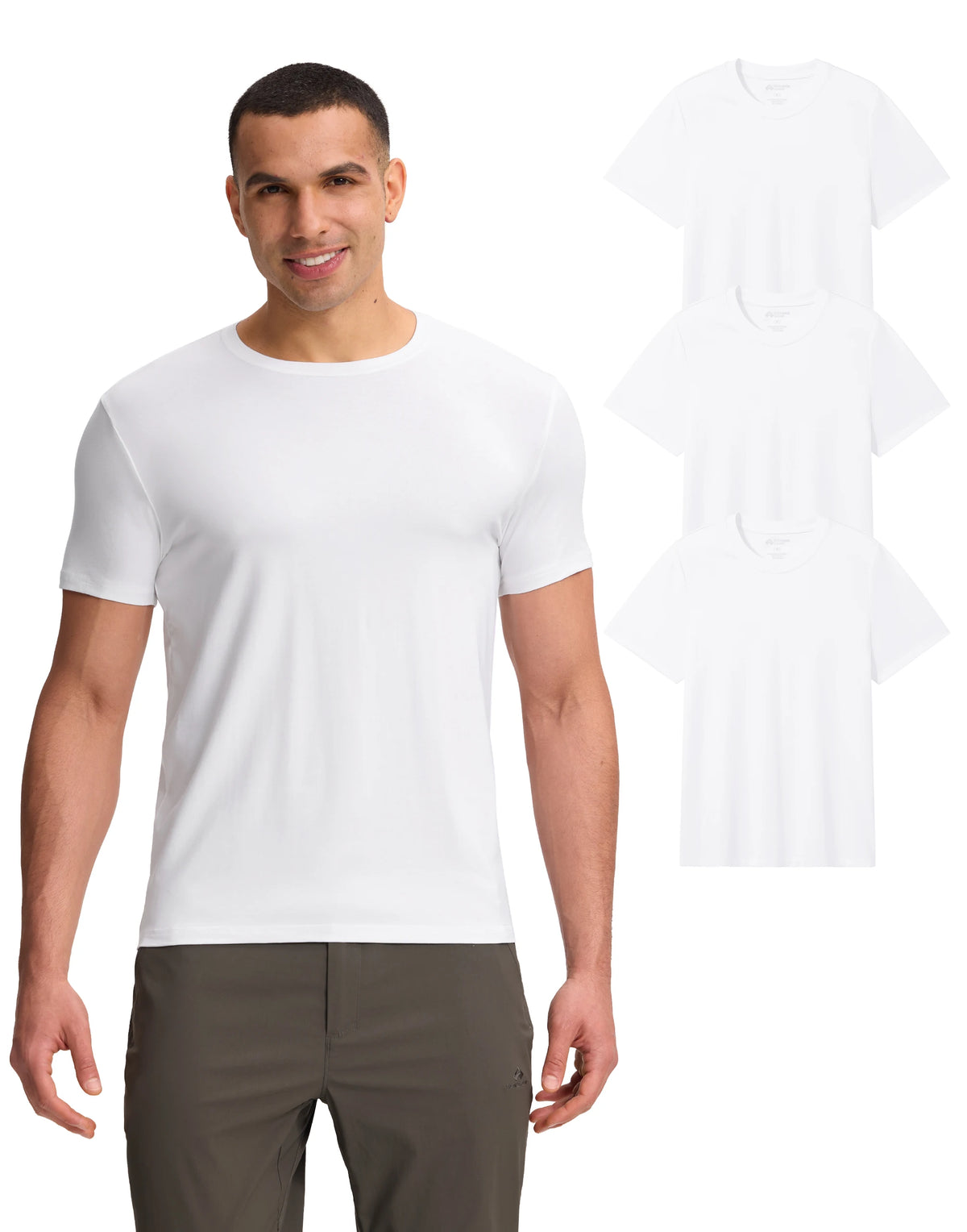 Pioneer Camp Men's Bamboo Viscose Soft Crew Neck T-Shirt