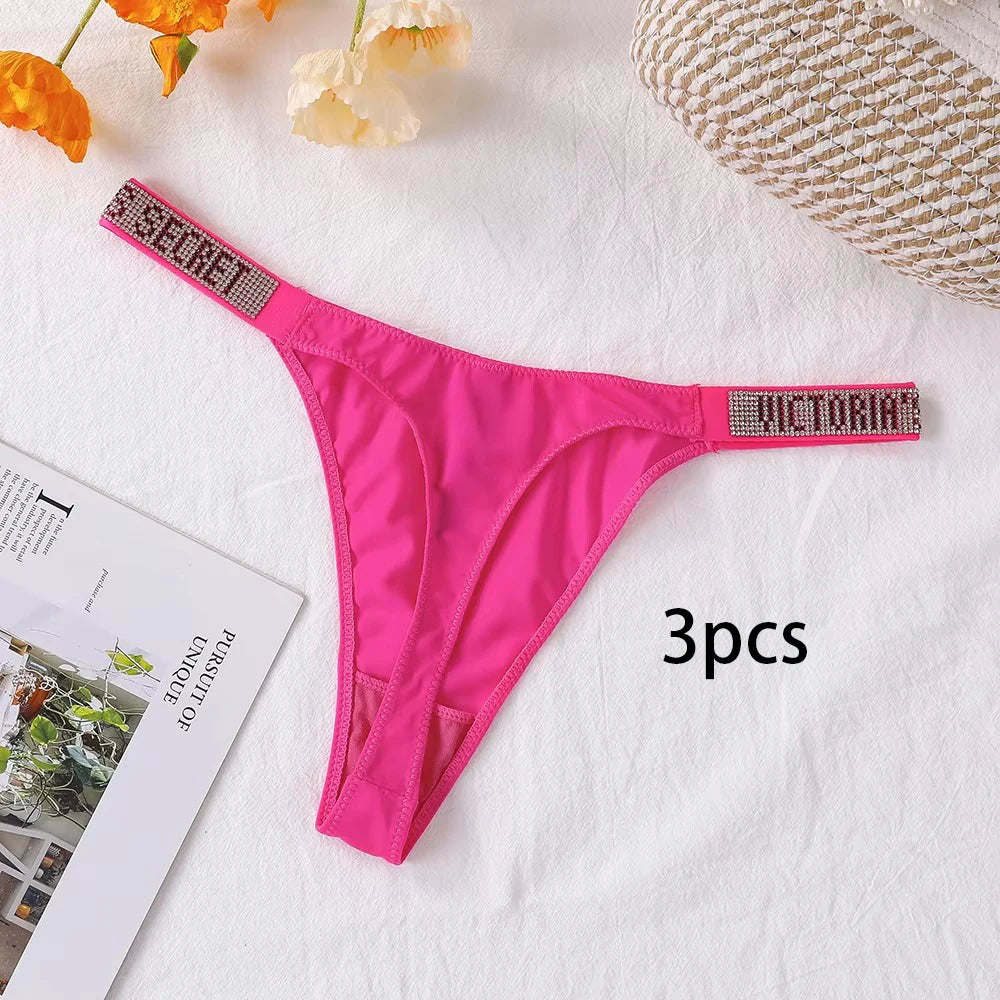 Victoria's Secret Lace Thongs Women Comfortable Breathable Panties