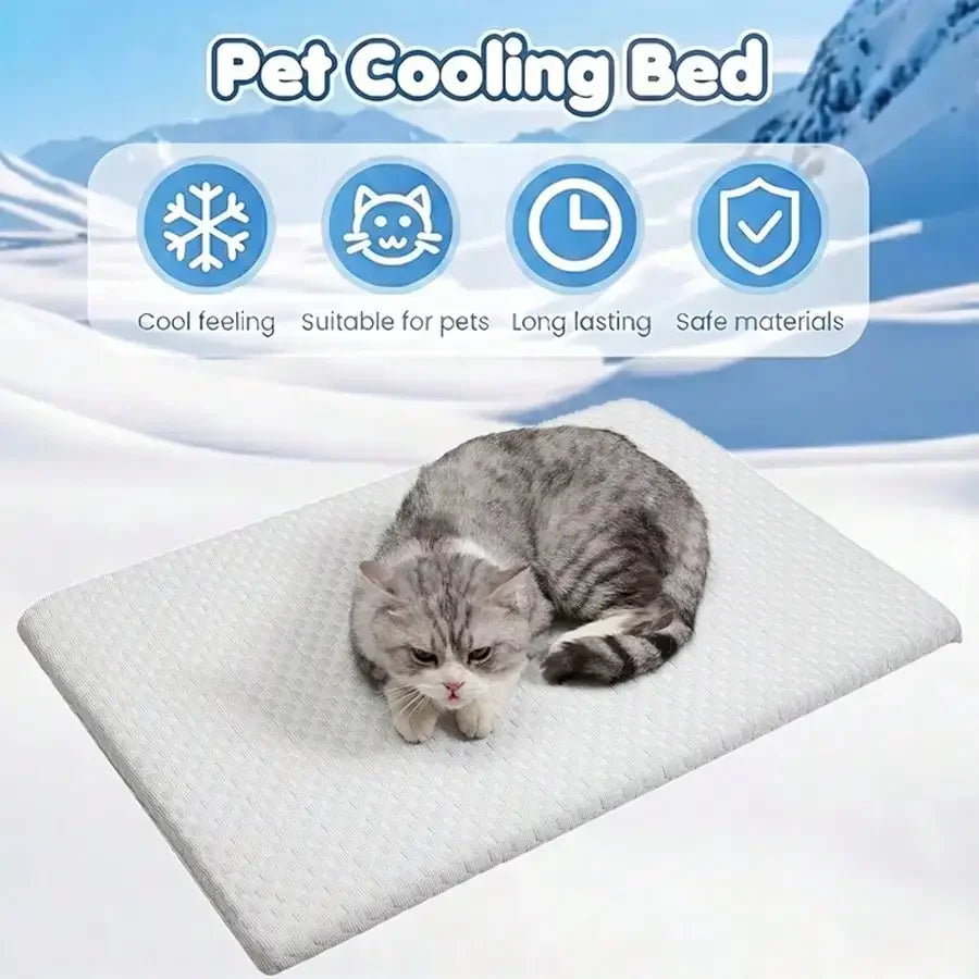 Cooling Cat Bed With Thick Padding Non Slip Washable