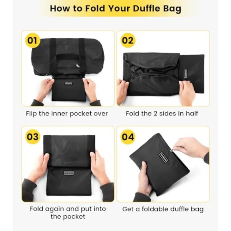 Vorspack Foldable Gym Duffel Bag Lightweight Travel Sports