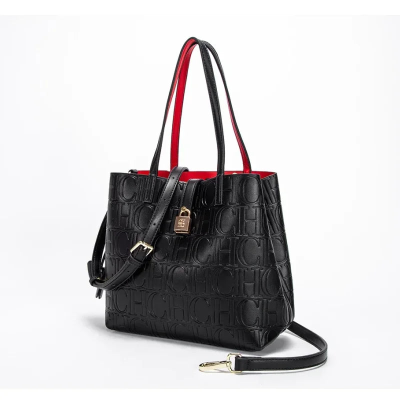 CH Women Tote Bag Large Capacity Shoulder Handbag Purse