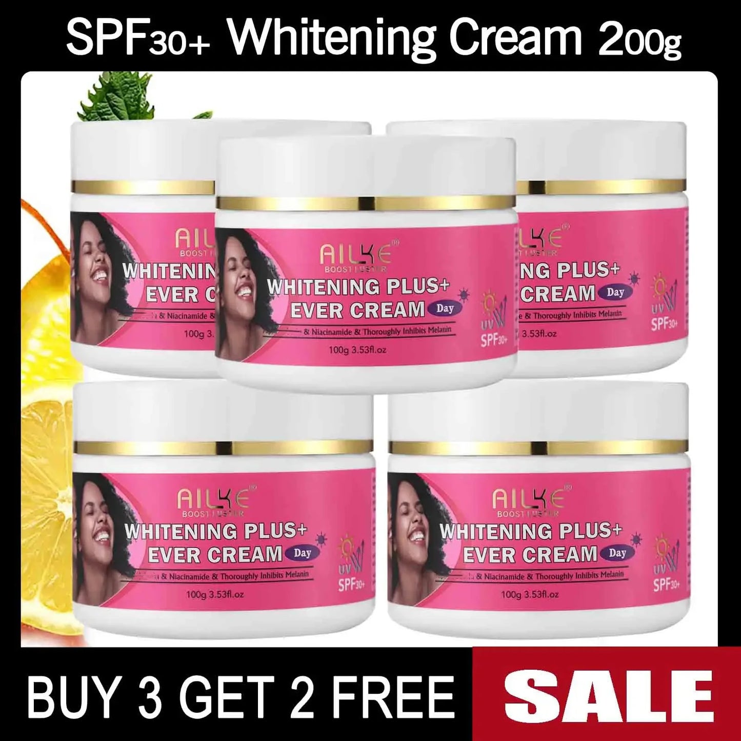 AILKE Organic AHA Skin Brightening Set Whitening Lotion