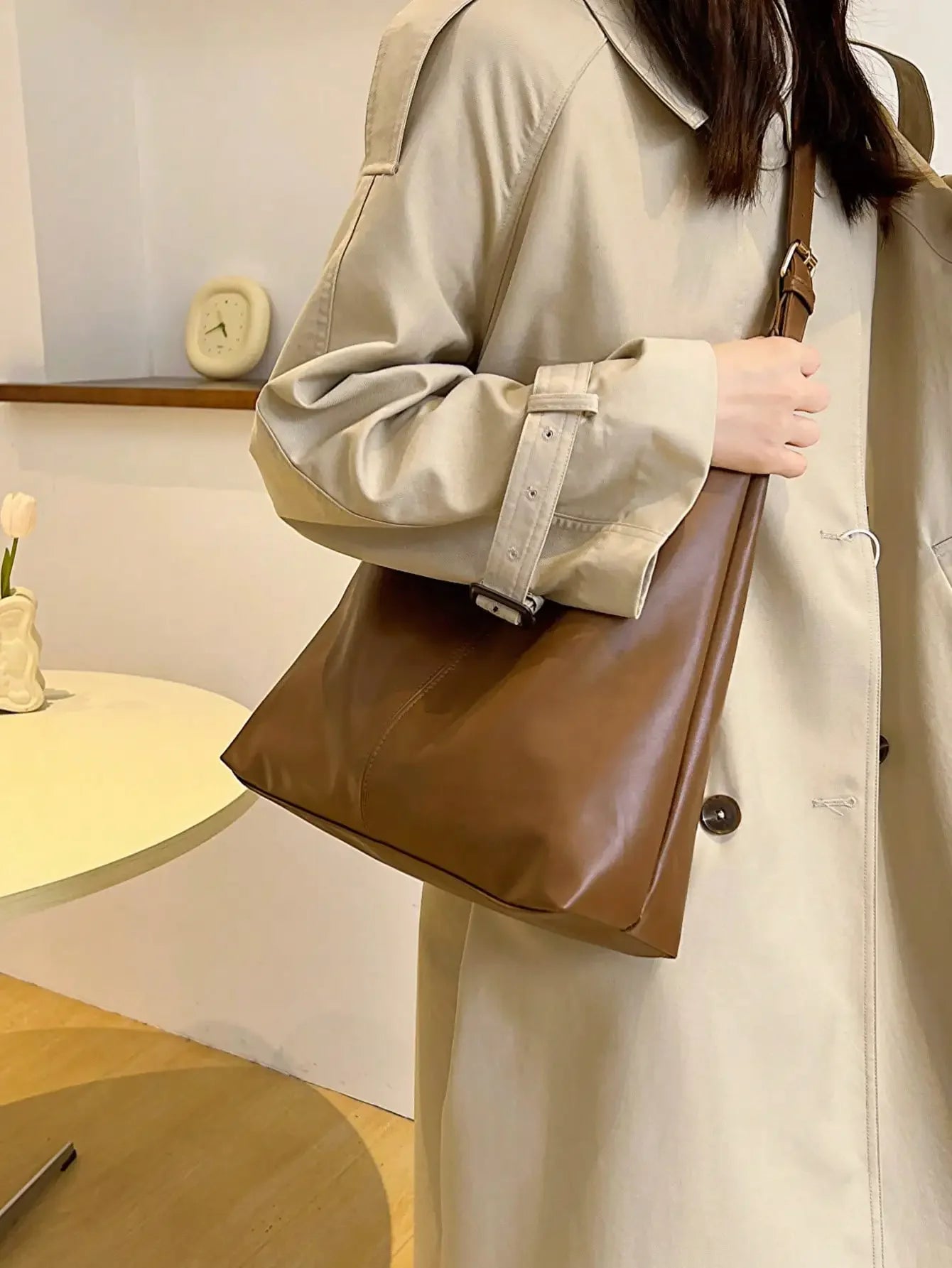 Denim Large Capacity Crossbody Bag For Women Multifunctional Tote