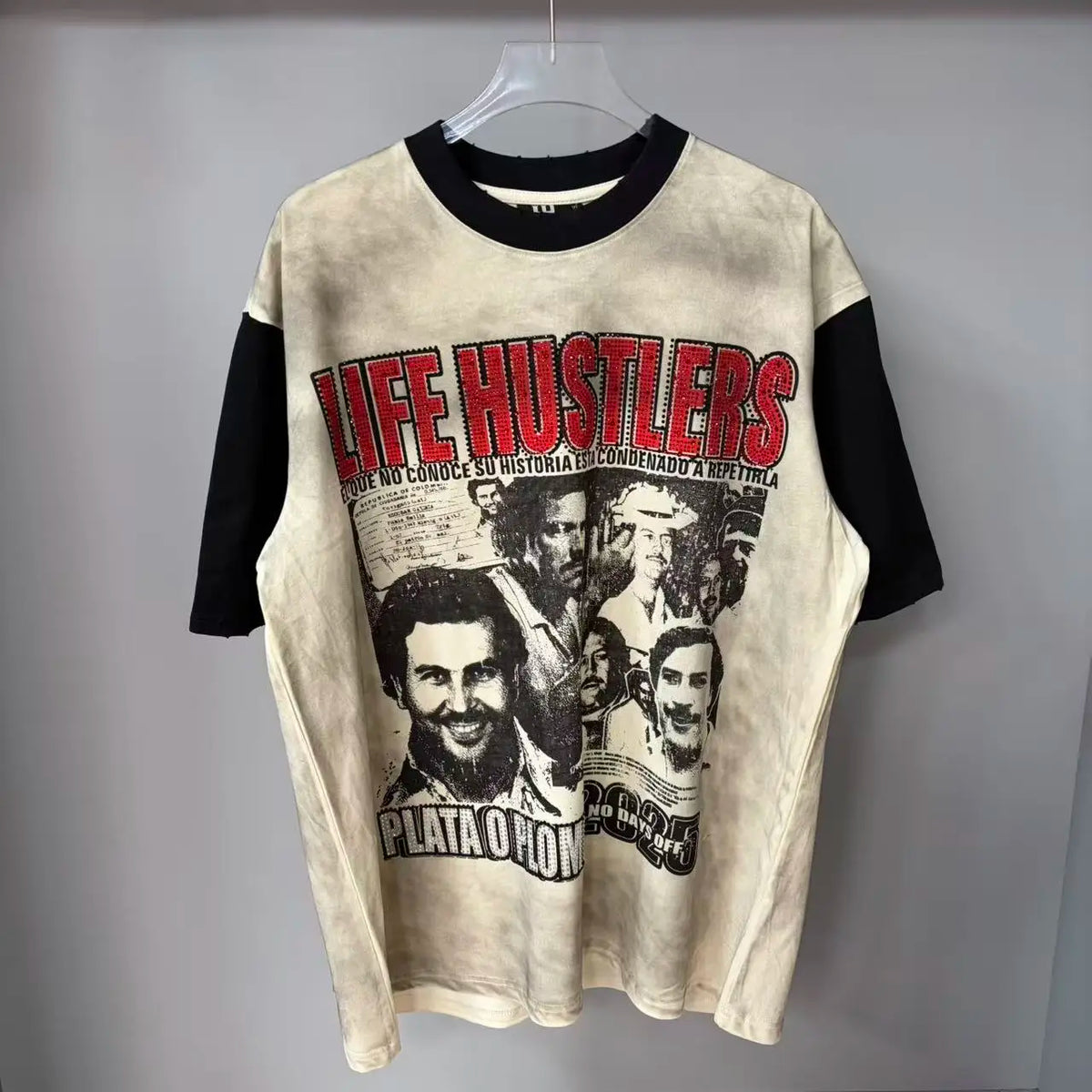 Premium Cotton Retro Loose Tee For Unisex Casual Wear