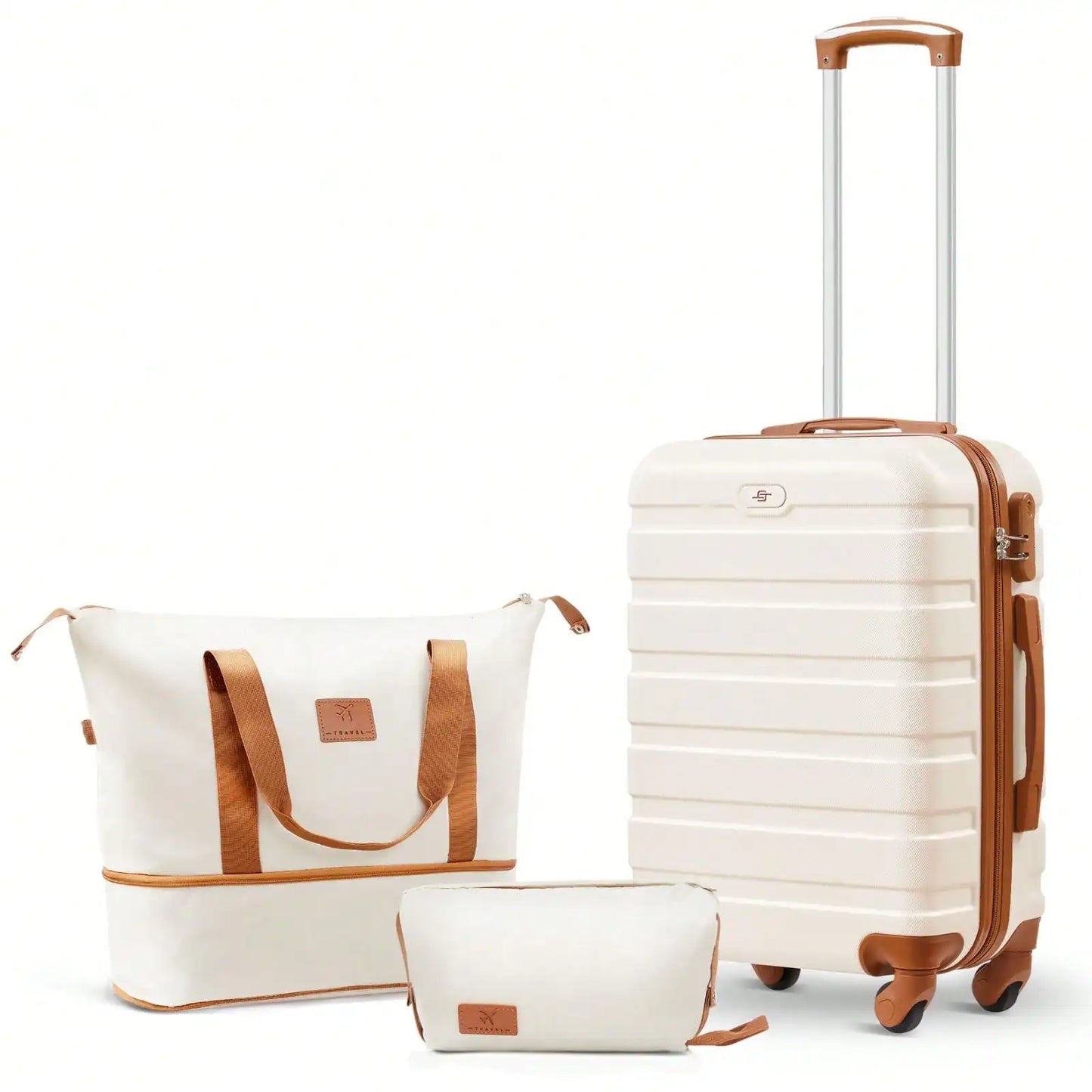 Carry-On Luggage Set 3-Piece Hardshell With Spinner Wheels