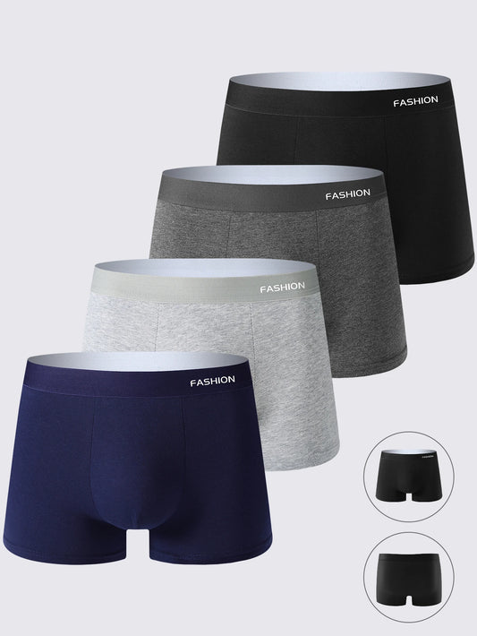 Vomaron 4 Pack Mens Briefs Breathable Comfortable Fitness Underwear