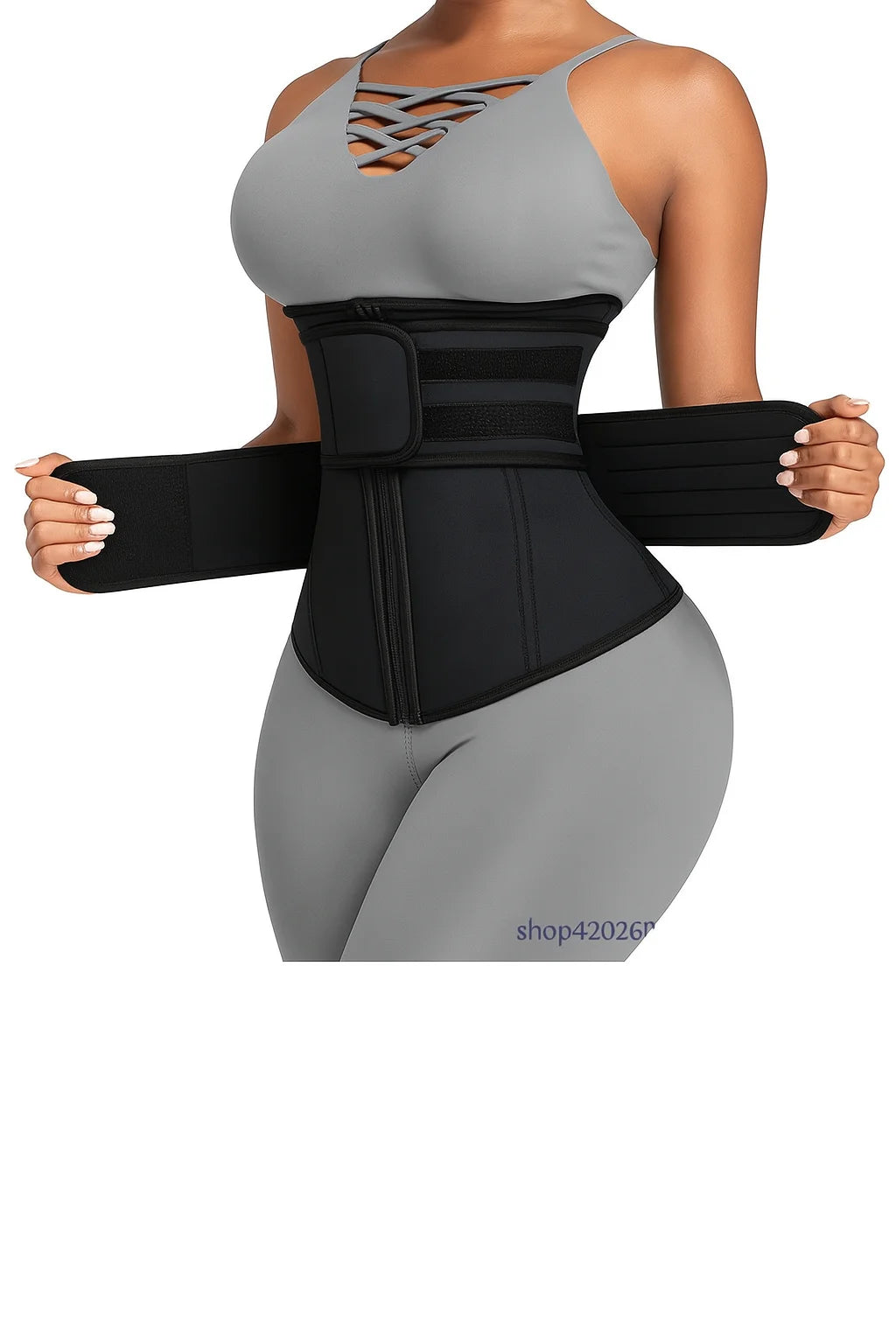 Women Adjustable Neoprene Waist Trainer Corset for Tummy Control