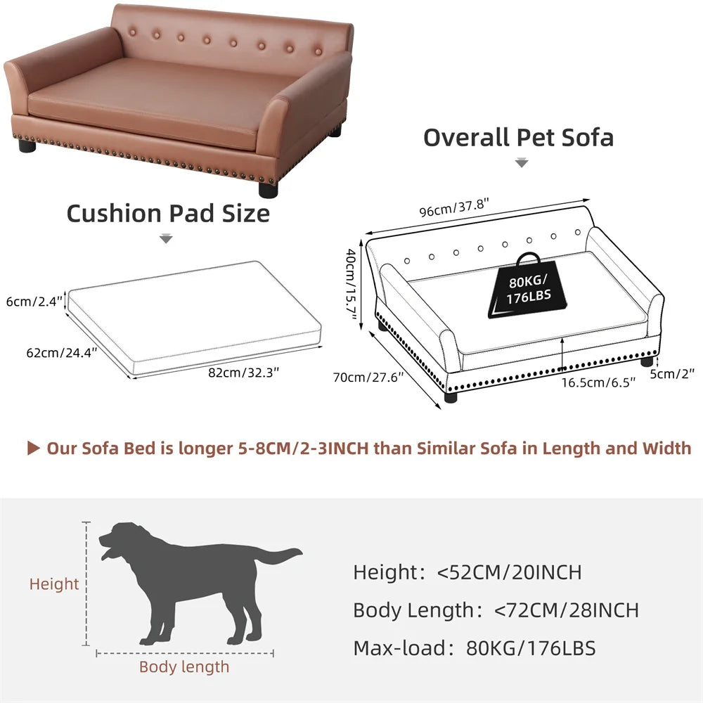 BORWART CN Heavy Duty Raised Pet Sofa Bed For Dogs And Cats