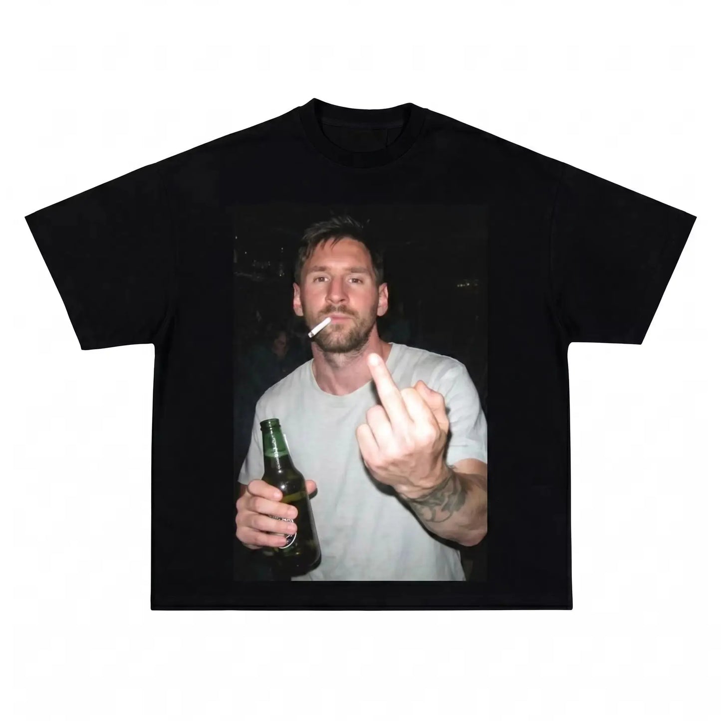 Lionel Messi Off-Duty Fun Graphic Tee 100 Percent Cotton