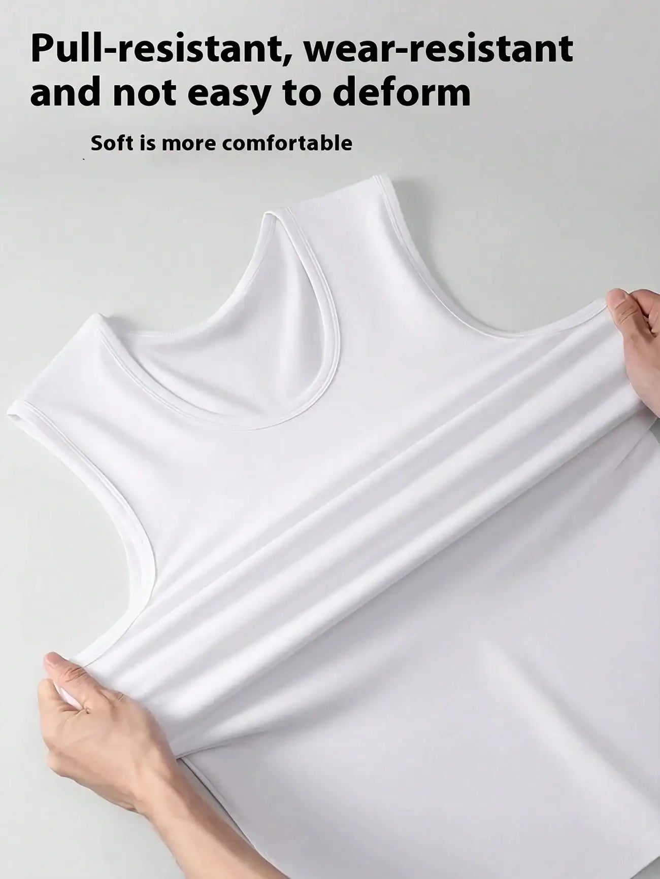 Men's Slim Fit Tank Top U Neck Sleeveless Tee Summer