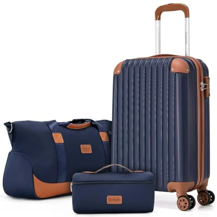 Carry On Luggage Set 3-Piece With Wheels And TSA Lock