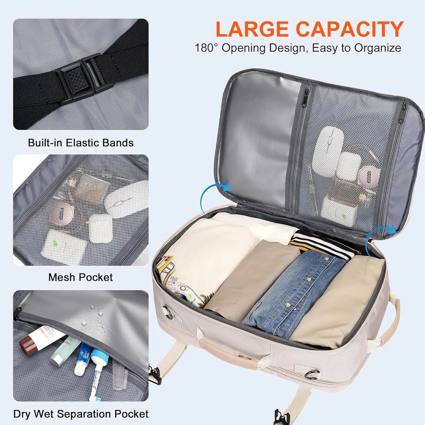 Travel Laptop Backpack Carry On For Women Fits Laptop