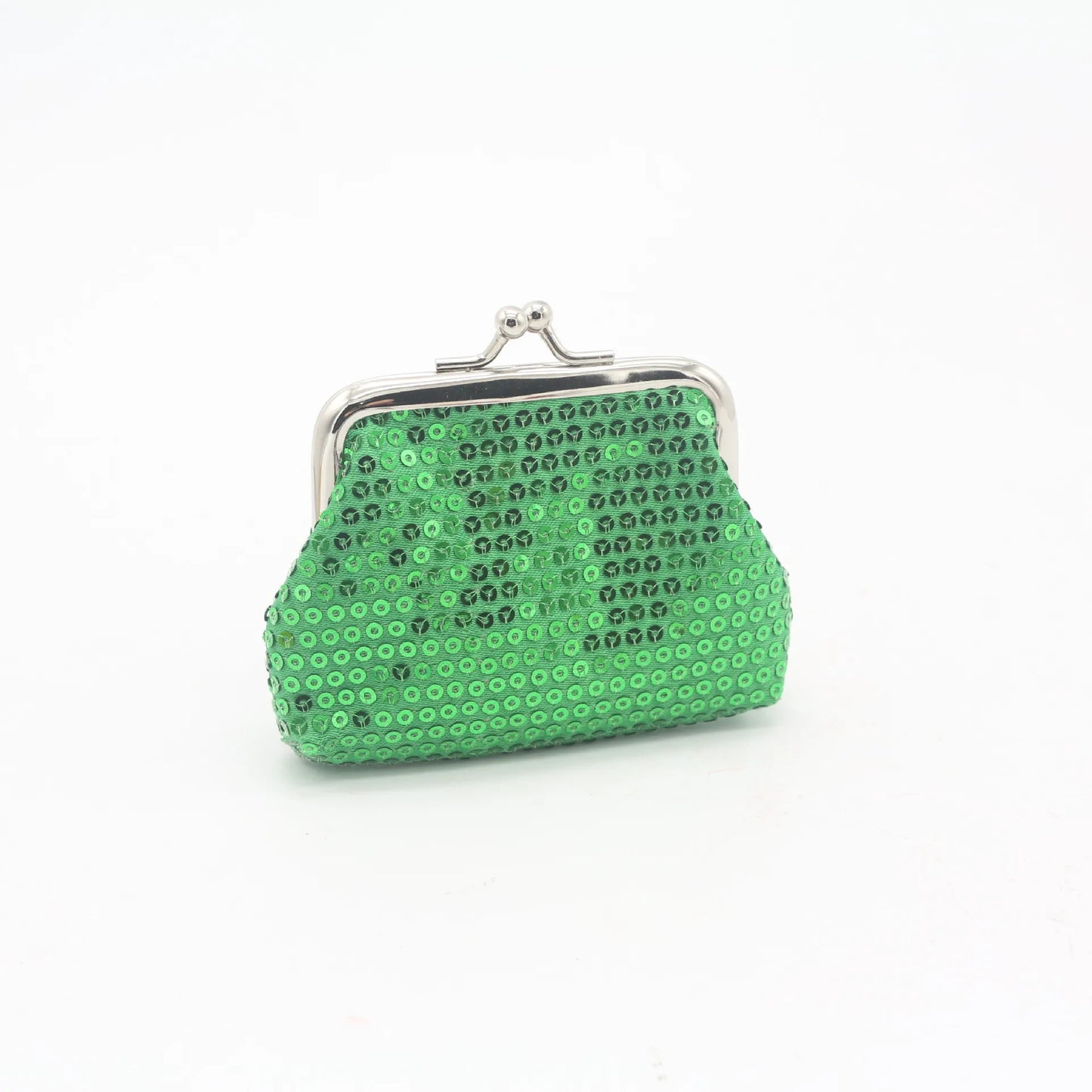Sequins Coin Purse Kiss Lock Bag For Lipstick And Keys
