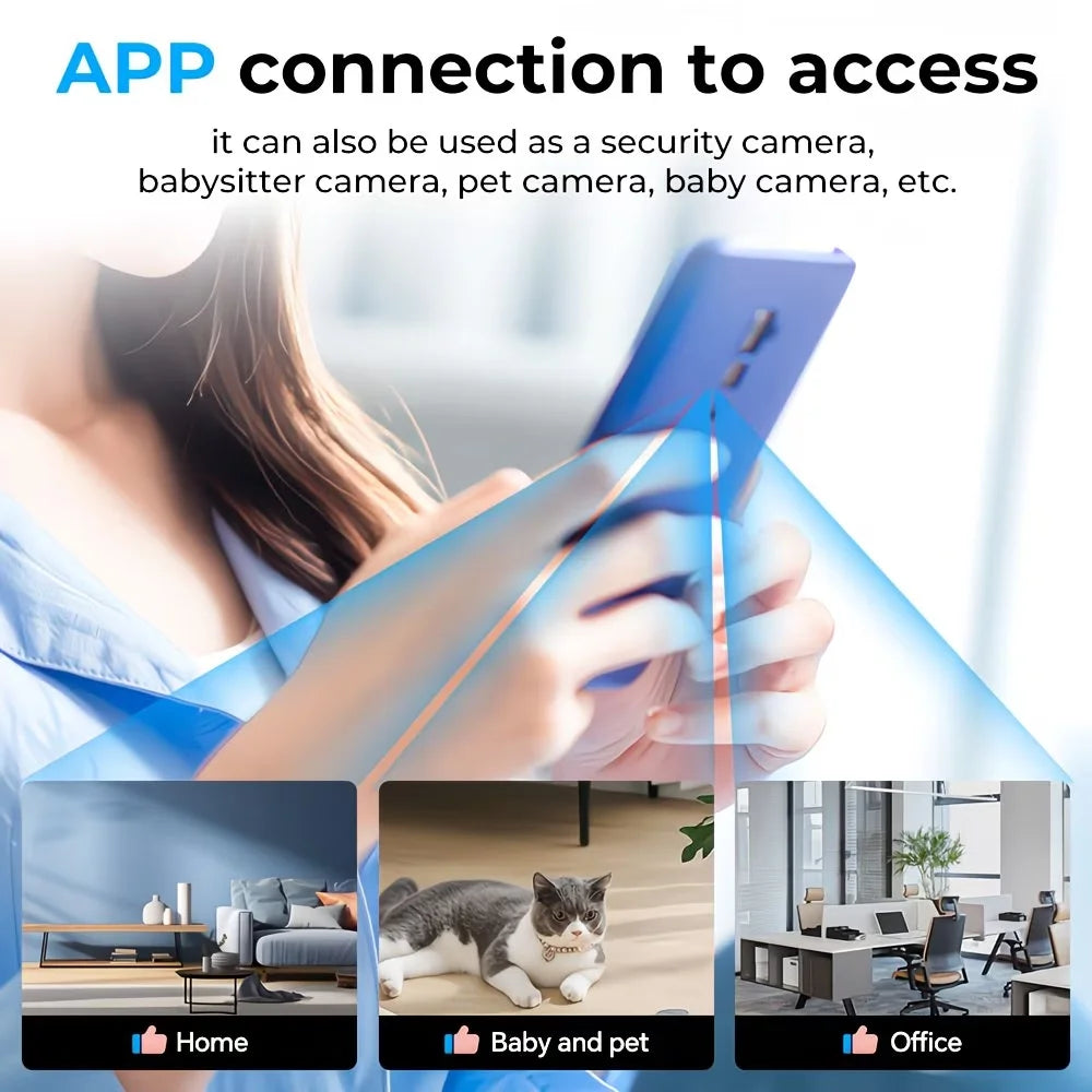 UN6 Indoor Camera With Night Vision And Motion Detection