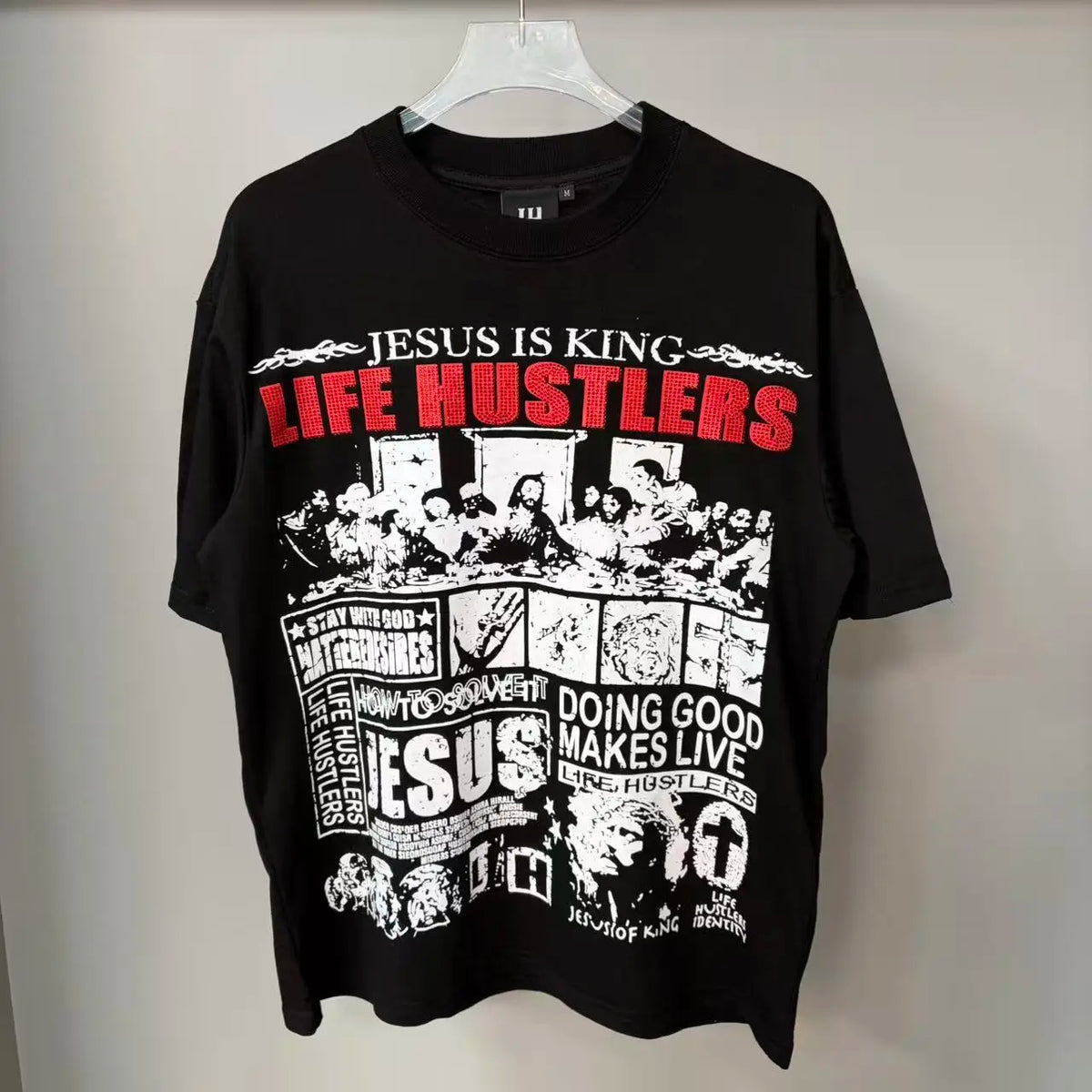 Premium Cotton Retro Loose Tee For Unisex Casual Wear