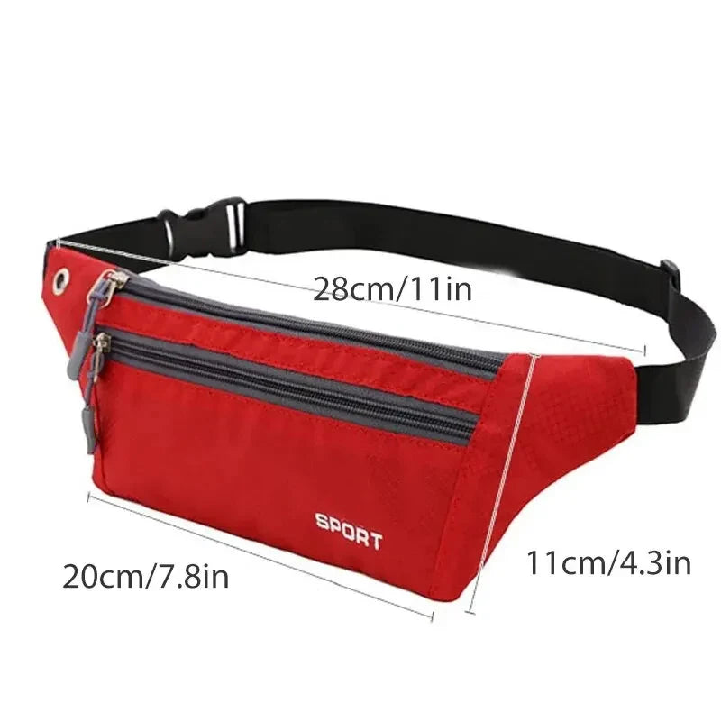 Nylon Waist Pack Chest Bag for Running and Travel Essentials