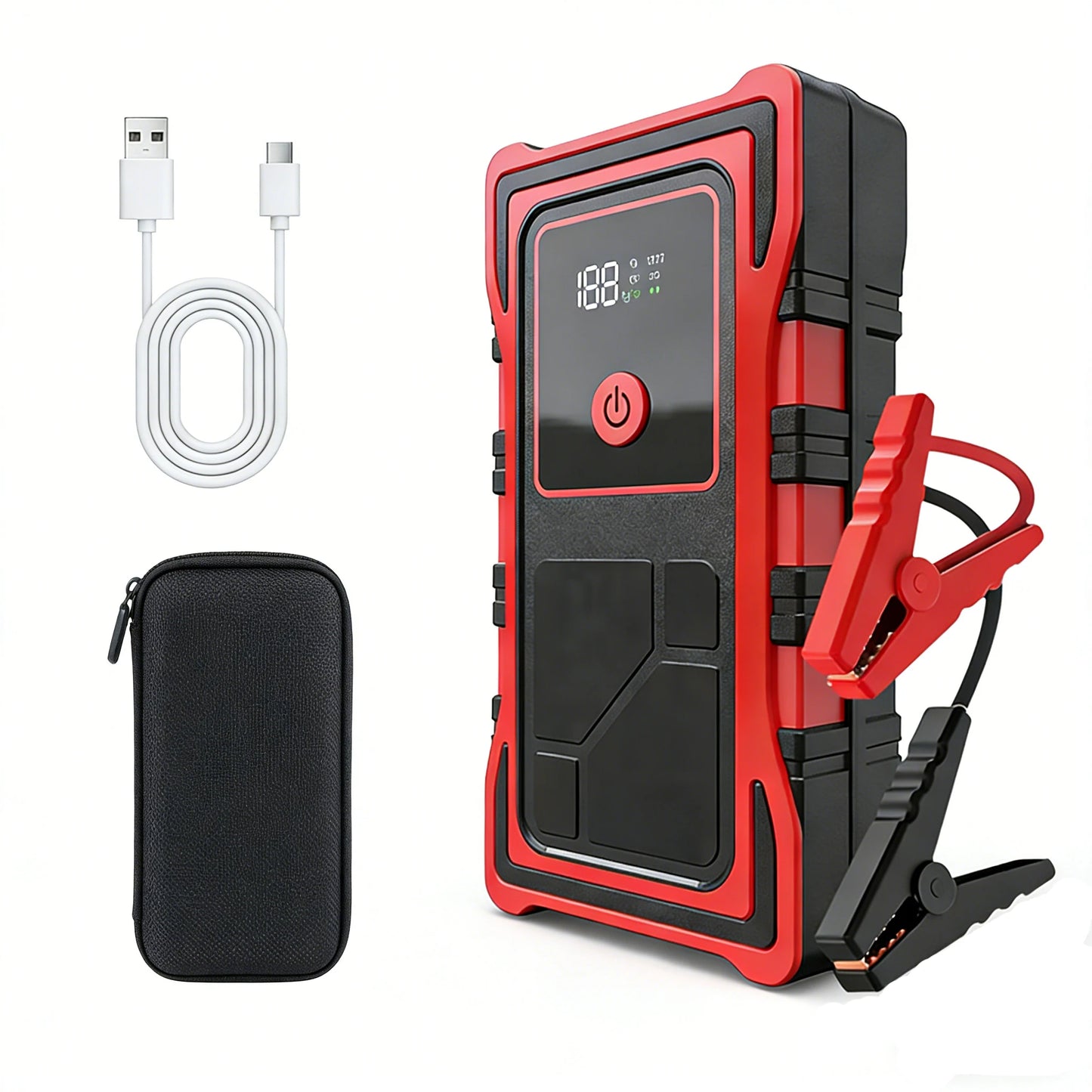 Portable Jump Starter 7000A Peak Current Bidirectional Fast Charge