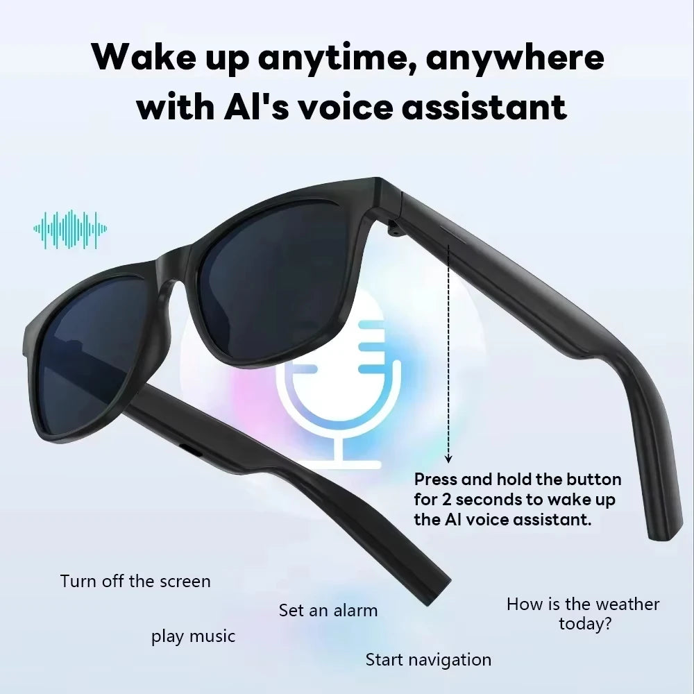 Lenovo 1800MP AI Smart 8K Wireless Glasses With Bluetooth