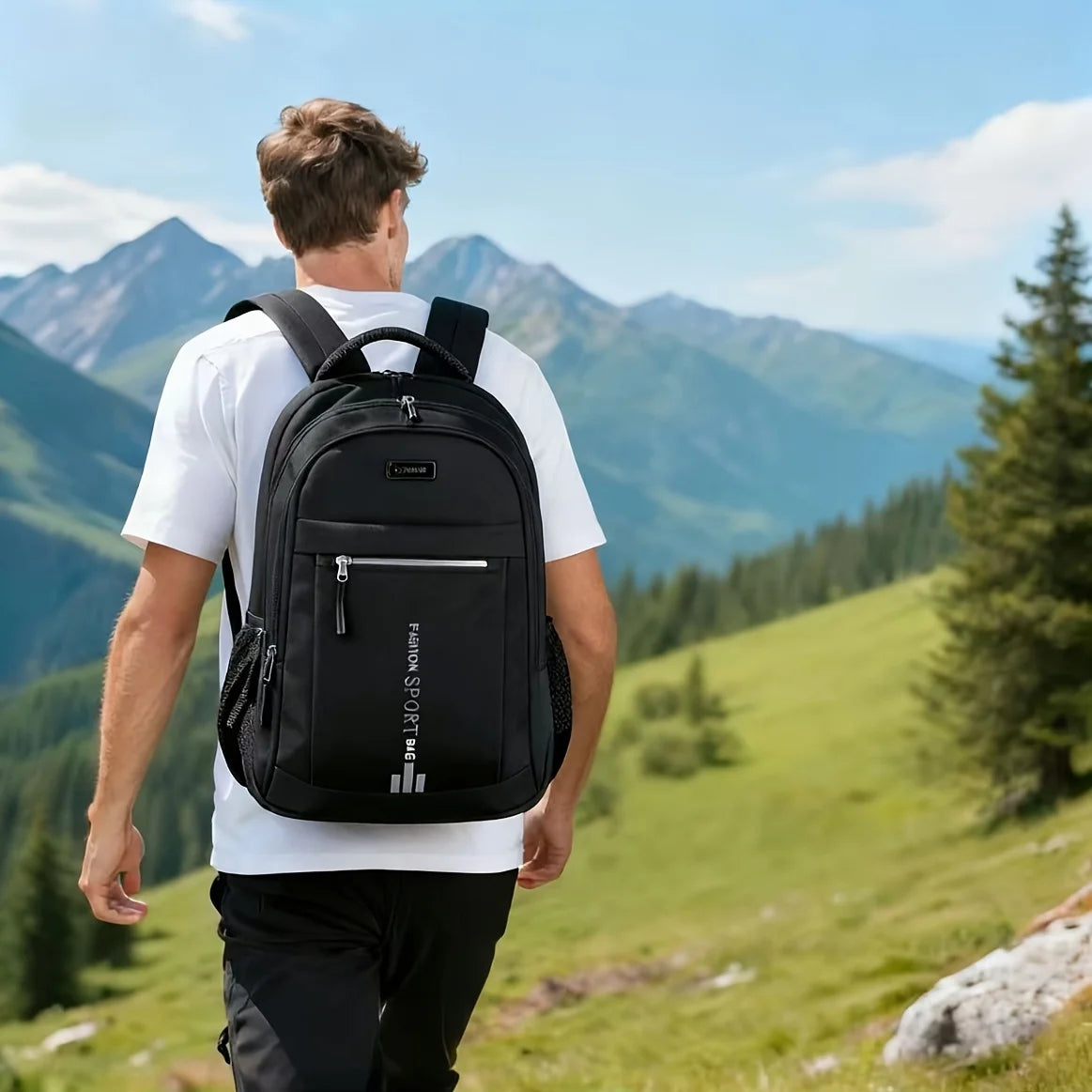 Large Capacity Travel Backpack For Men And Women, Durable Nylon